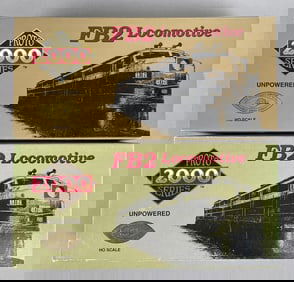 Group of 2 Proto Series 2000 HO Scale FB2 Unpowered Locomotives