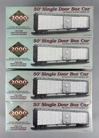 Group of Proto 2000 Series HO Scale Model Kit Train Box Cars