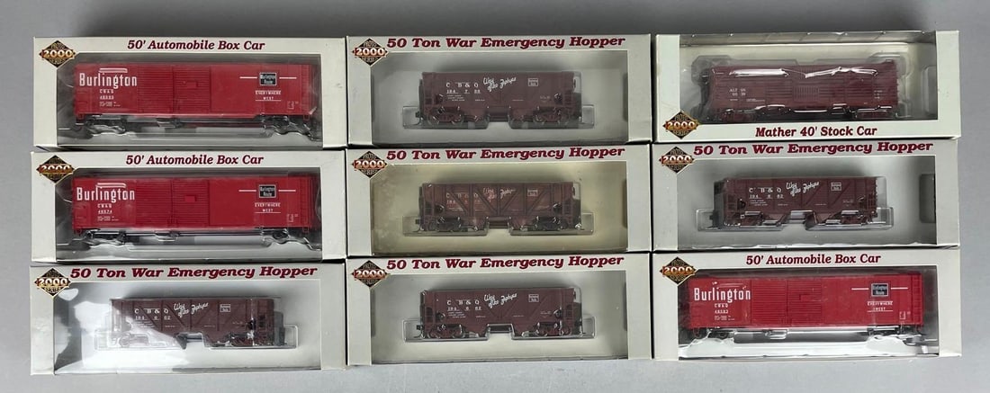 Group of Proto 2000 Series HO Scale Train Cars (1 of 2)