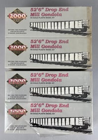 Group of Proto 2000 Series HO Scale Model Kit Gondola Cars