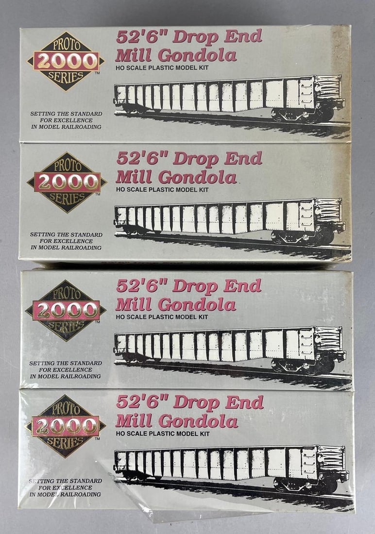 Group of Proto 2000 Series HO Scale Model Kit Gondola Cars (1 of 2)