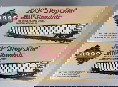 Group of Proto 2000 Series HO Scale Model Kit Gondola Train Cars