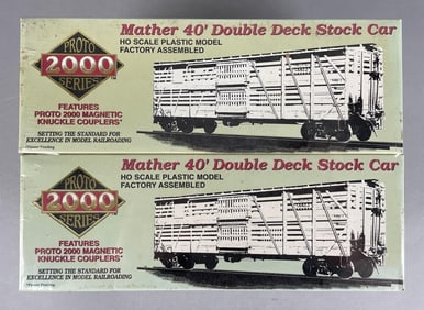 Group of Proto 2000 Series HO Scale Model Kit Mather Stock Cars