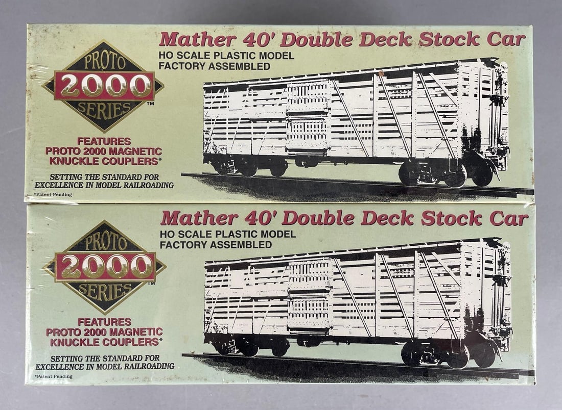 Group of Proto 2000 Series HO Scale Model Kit Mather Stock Cars (1 of 2)