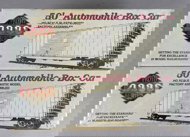 Group of Proto 2000 Series HO Scale Model Kit Automobile Box Cars