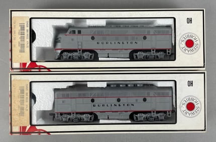 Stewart Hobbies HO Scale F3 Phase II Burlington Locomotive Set