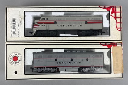 Stewart Hobbies HO Scale F3 Phase II Burlington Locomotive Set