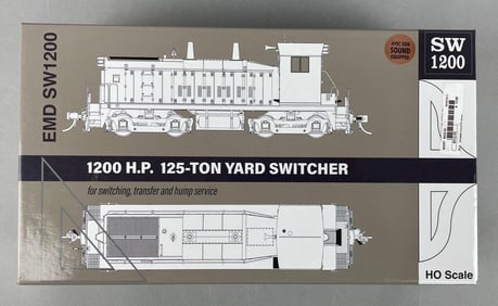Rapido HO Scale EMD SW1200 Yard Switcher Burlington Locomotive