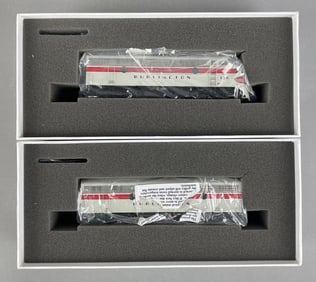 Genesis HO Scale F3A and B CB&Q Locomotive Set