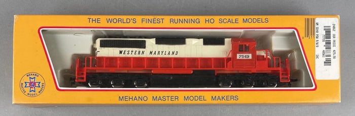 Mehano HO Scale SD40 Western Maryland Locomotive