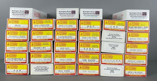 Group of Accurail HO Scale Train Cars