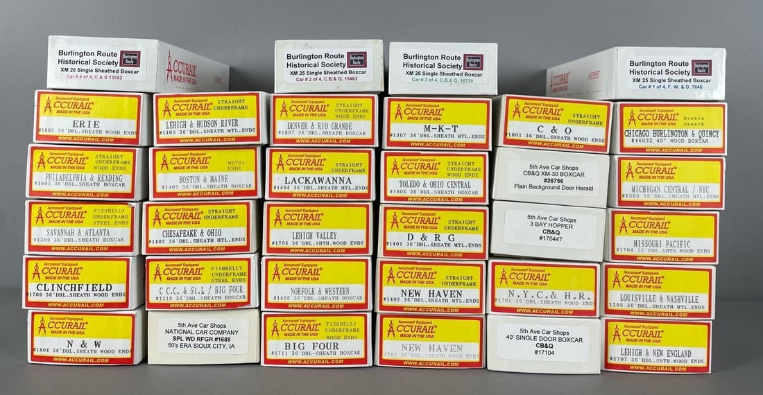 Group of Accurail HO Scale Train Cars (1 of 4)