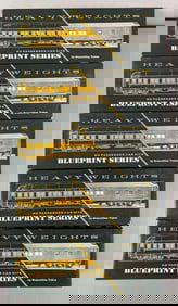 Group of 5 Heavyweights HO Scale Blueprints Series Passenger Train Cars
