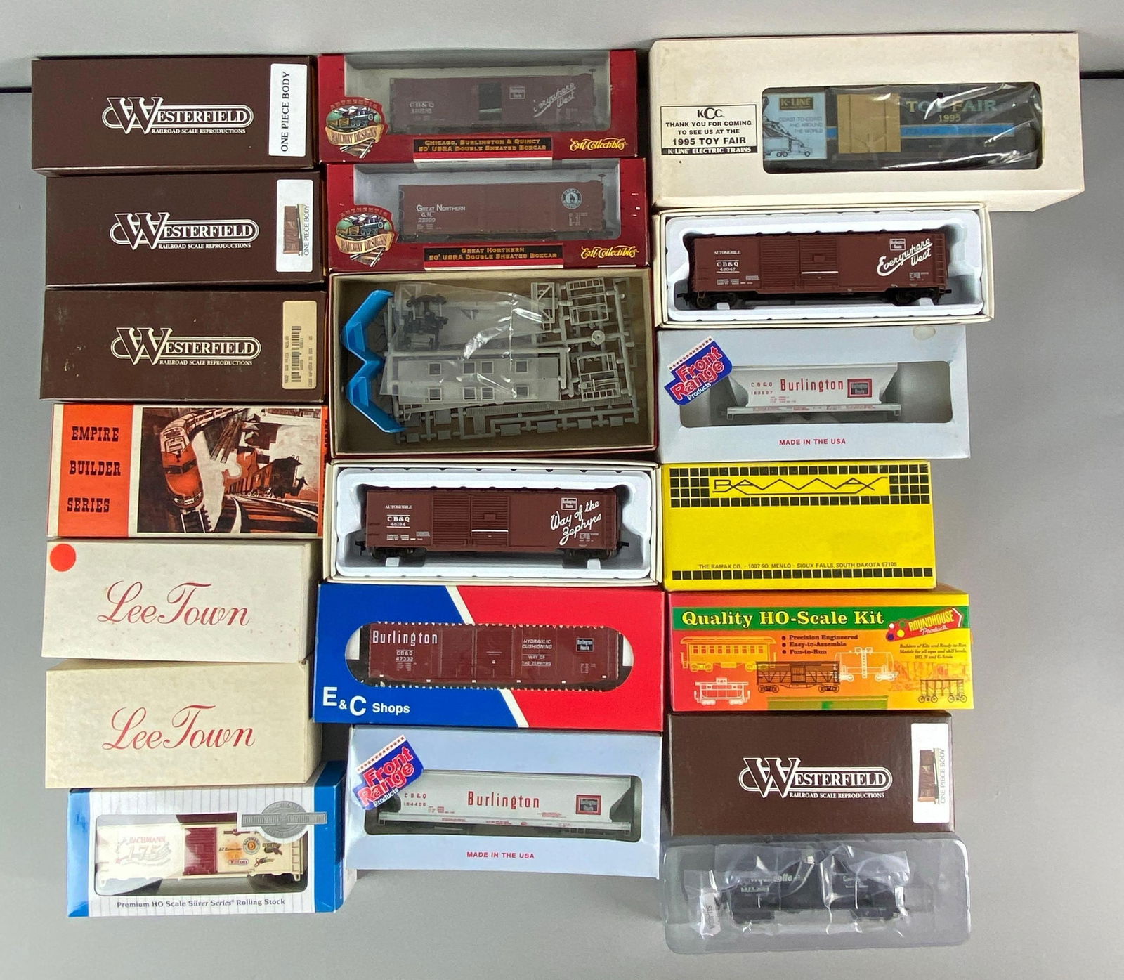 Group of Assorted Model Train Cars (1 of 3)