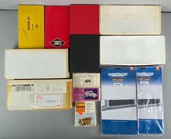 Group of Assorted Model Train Cars and More