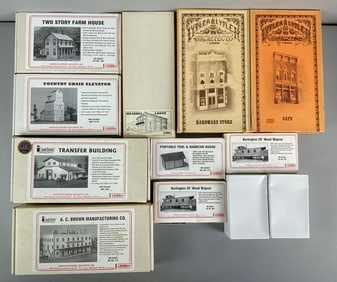 Group of Miniature Building Model Kits and More
