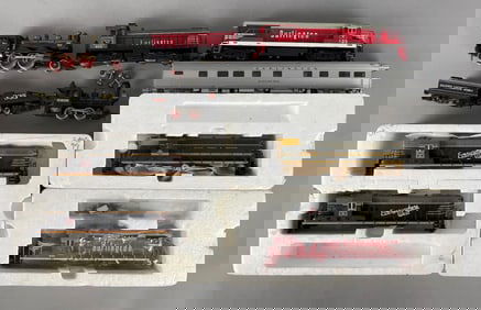 Group of HO Scale Burlington Locomotives and More