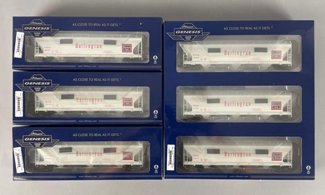 Group of Athearn Genesis HO Scale CB&Q Hopper Cars