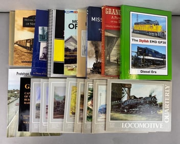 Group of 21 Books on Trains and More