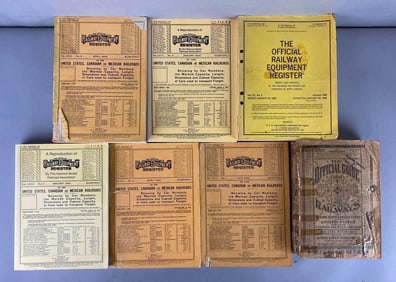 Group of 6 The Official Railway Equipment Register