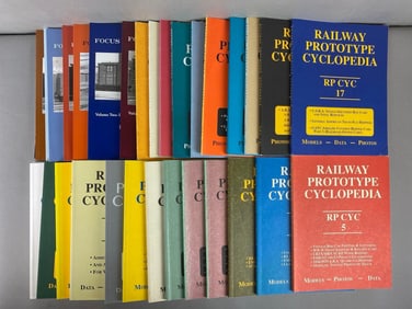 Group of 32 Books on Trains and More