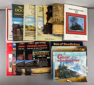 Group of 14 Books on Trains and More