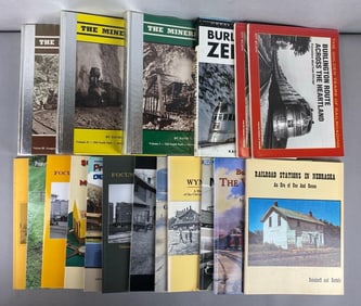 Group of 18 Books on Trains and More