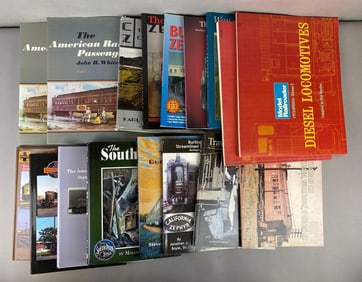 Group of 17 Books on Trains and More