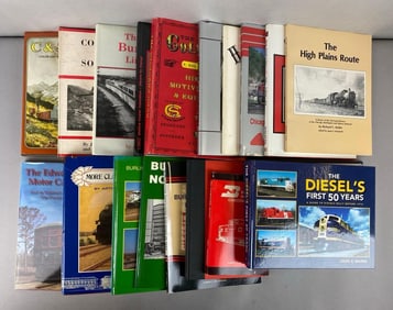 Group of 18 Books on Trains and More