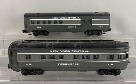 Group of 2 Lionel O Scale N.Y. Central Passenger Train Cars
