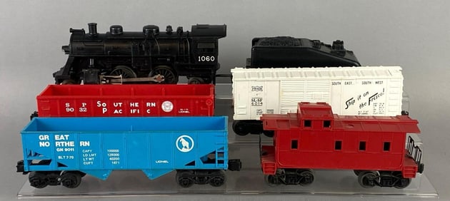 Lionel O-Scale No. 1060 Steam Locomotive and Tender with Cars