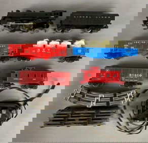 Lionel Lines O-Scale No. 246 Steam Locomotive and Tender with Cars