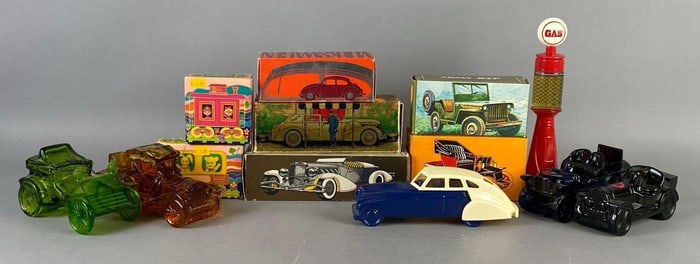 Group of Avon Vehicle Perfume Bottles and More
