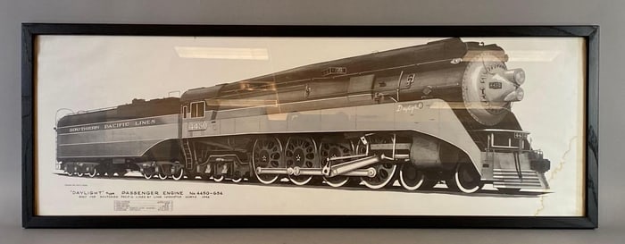 1961 Daylight Type Passenger Engine No. 4450-GS4 Railroad Print