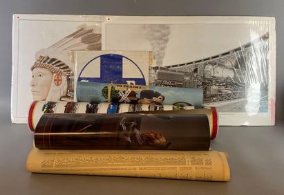 Group of Railroad Advertising Posters and Ephemera
