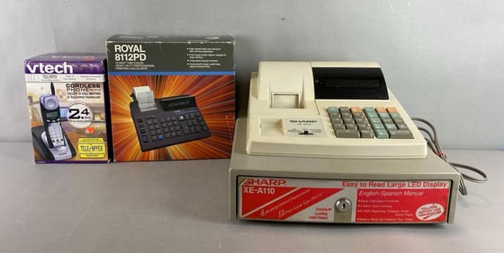 Sharp XE A110 Electric Cash Register and More