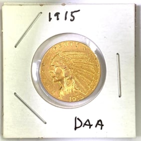 1915 $2.50 Indian Head Gold Coin