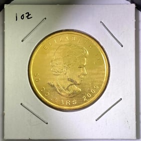 2009 Canada $50 Maple Leaf 1oz .9999 Fine Gold Coin