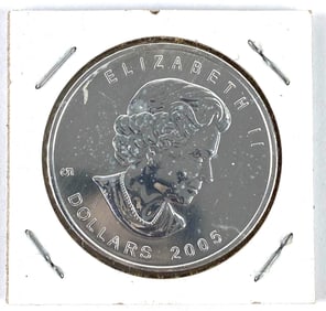 2005 Canada $5 Maple Leaf 1 oz .9999 Fine Silver Coin