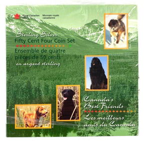 1997 Royal Canadian Mint Canadas Best Friends $0.50 Sterling Silver Proof Set