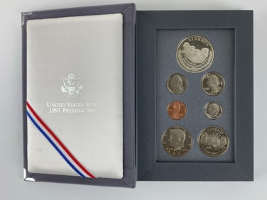 1991 US Mint Mount Rushmore Anniversary Prestige Proof Set
