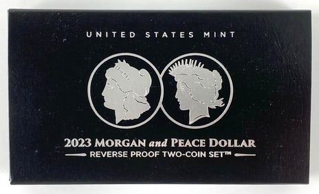 2023 S US Mint Silver Morgan and Peace Reverse Proof Set