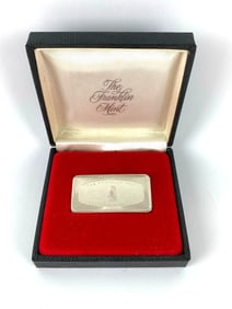 1982 The Franklin Mint Christmas 500 Grain Sterling Silver Ingot/Bar