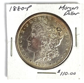 1880 US $1 Morgan Silver Dollar