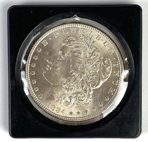 1884 US $1 Morgan Silver Dollar
