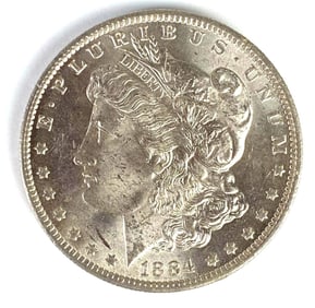 1884-O US $1 Morgan Silver Dollar