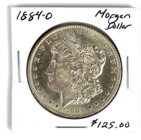1884-O US $1 Morgan Silver Dollar