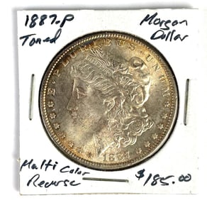 1887 US $1 Morgan Silver Dollar