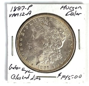 1887 US $1 Morgan Silver Dollar