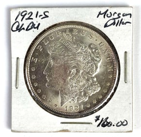 1921-S US $1 Morgan Silver Dollar